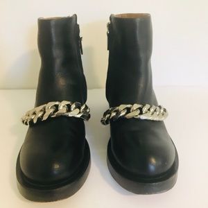 GIVENCHY Black Laura Chain boots size 38